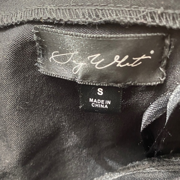 Womens Black Leather Crop Top Size Small - Picture 2 of 3